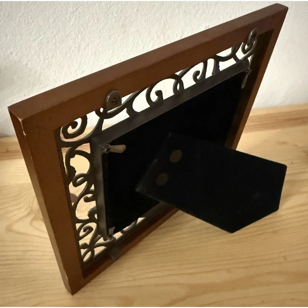 Vintage‎ Malden Ornate Metal Wood Picture Frame 